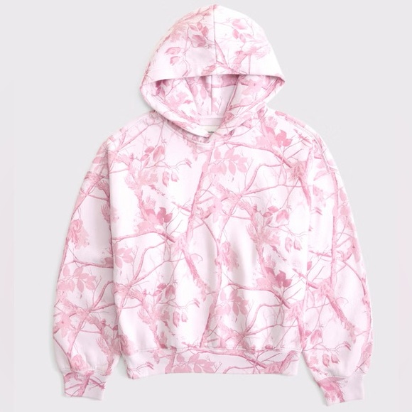 Abercrombie Sunday Hoodie in Pink Camo - Picture 2 of 7